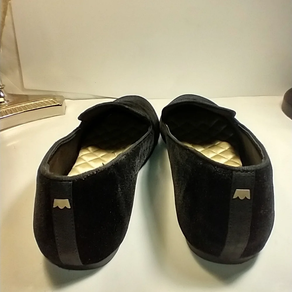 Birdies The Starling Black Velvet Loafers Shoes Women's sz 10.